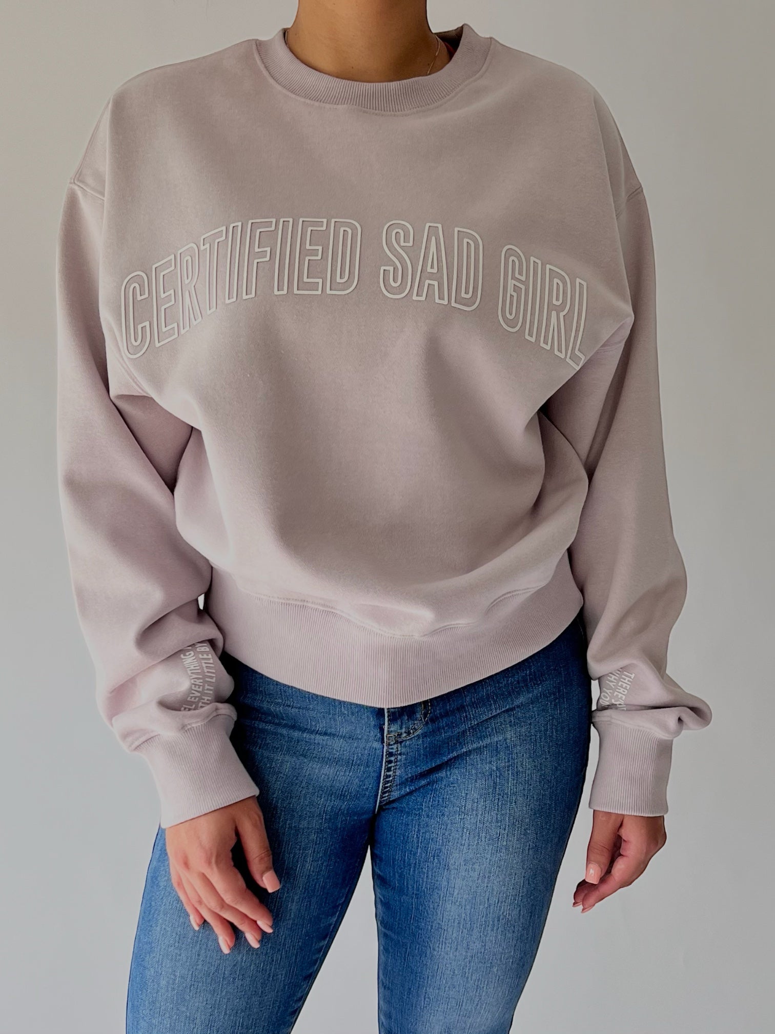 Certified Sad Girl Oversized Crewneck